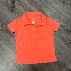 Oshkosh b’gosh orange polo - 12 month